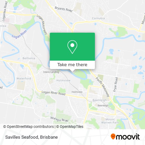 Savilles Seafood map
