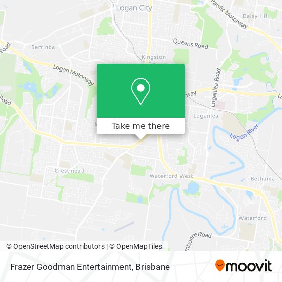 Frazer Goodman Entertainment map
