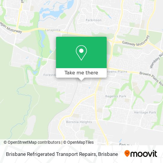 Brisbane Refrigerated Transport Repairs map