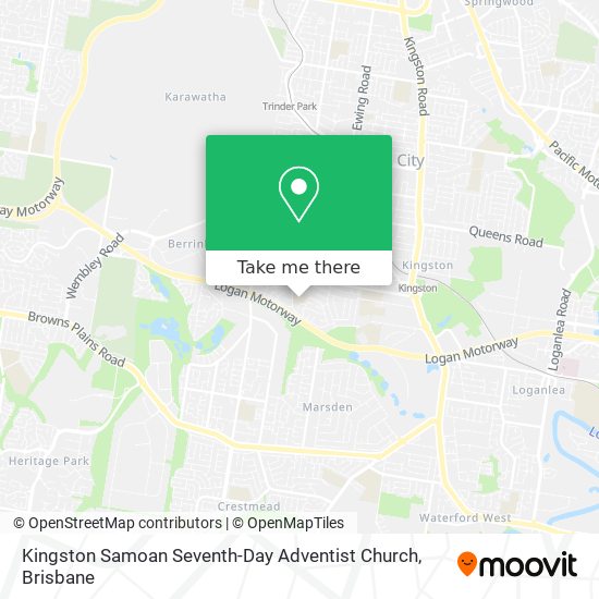 Kingston Samoan Seventh-Day Adventist Church map