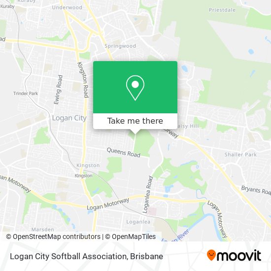 Logan City Softball Association map