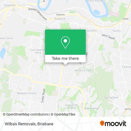 Wilba's Removals map