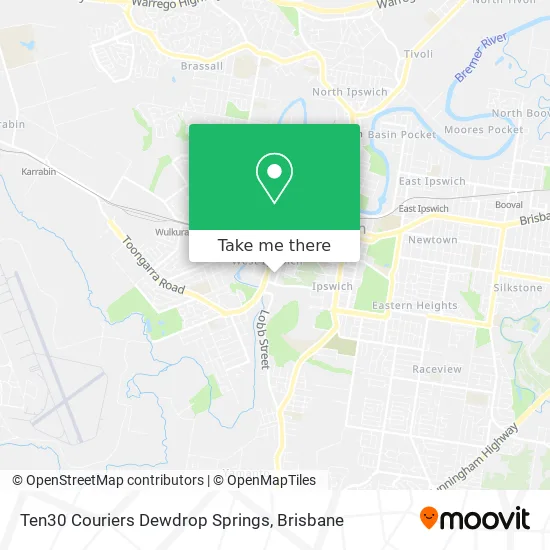 Ten30 Couriers Dewdrop Springs map