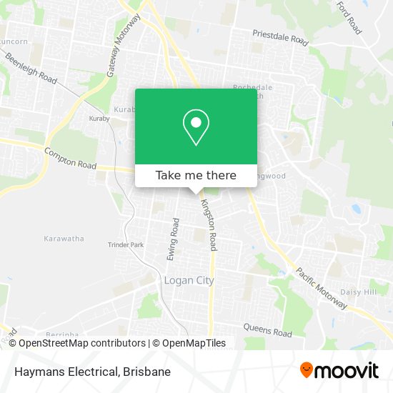 Haymans Electrical map