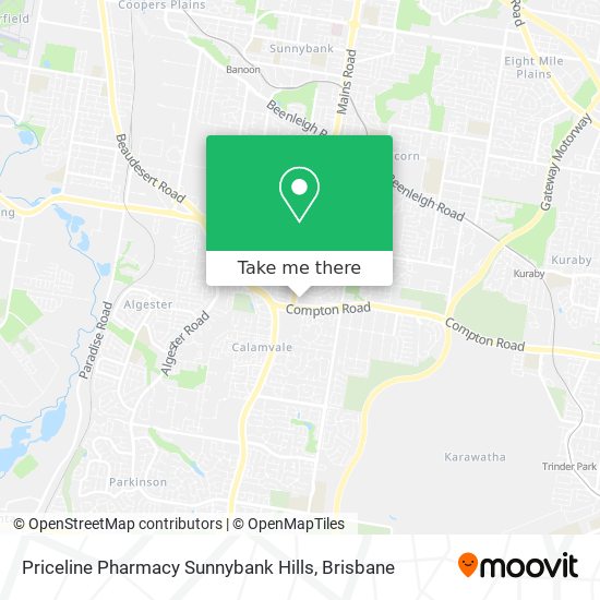 Mapa Priceline Pharmacy Sunnybank Hills