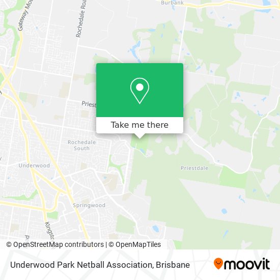Underwood Park Netball Association map