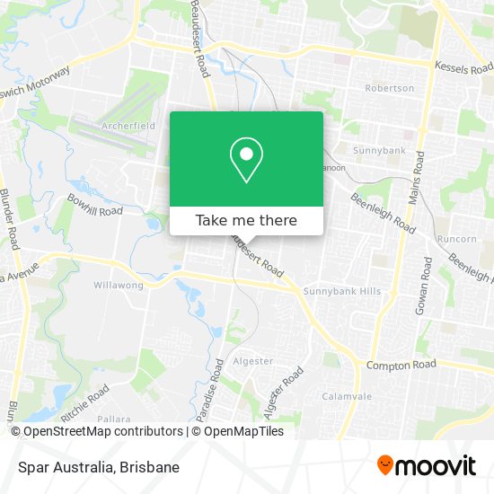 Spar Australia map