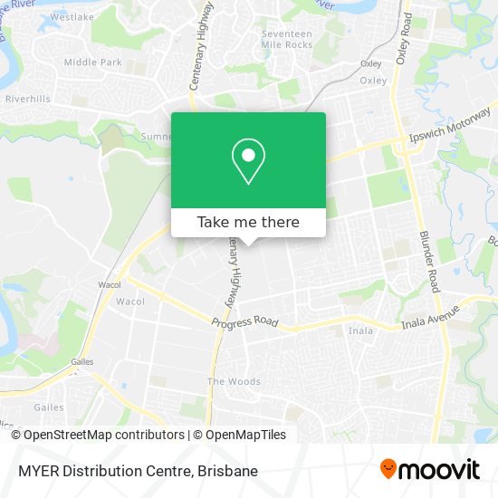 MYER Distribution Centre map