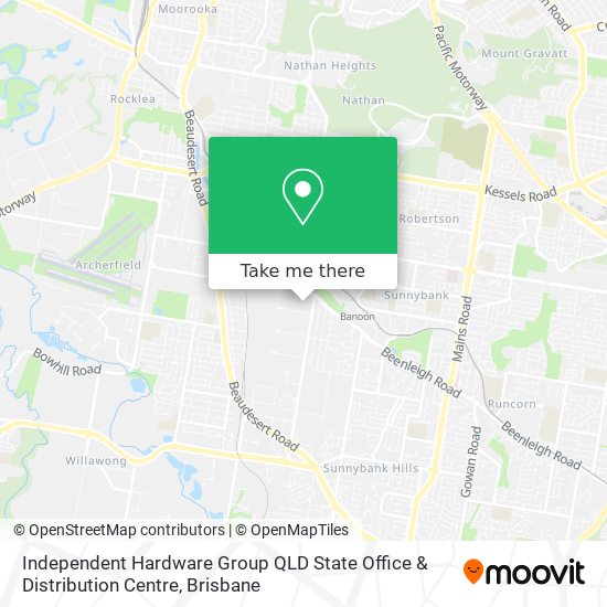 Mapa Independent Hardware Group QLD State Office & Distribution Centre