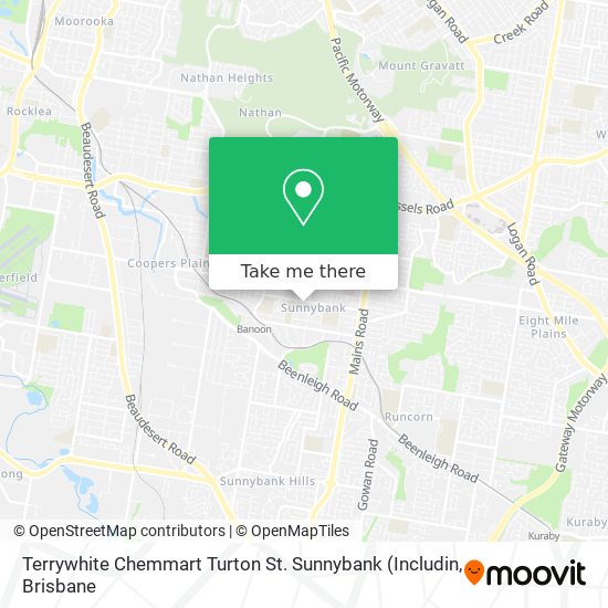 Terrywhite Chemmart Turton St. Sunnybank map