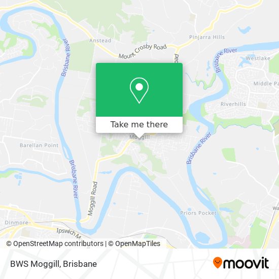 Mapa BWS Moggill