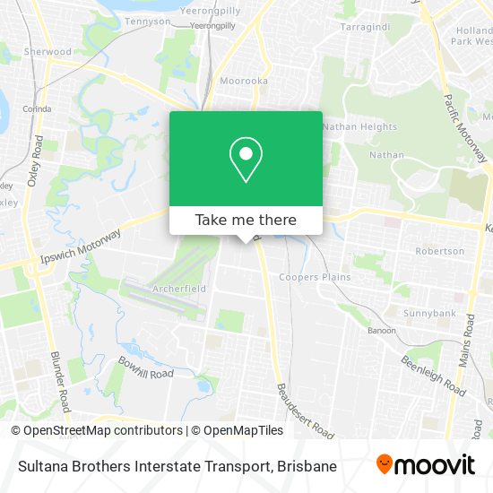 Sultana Brothers Interstate Transport map