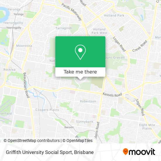 Griffith University Social Sport map