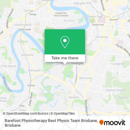 Barefoot Physiotherapy Best Physio Team Brisbane map