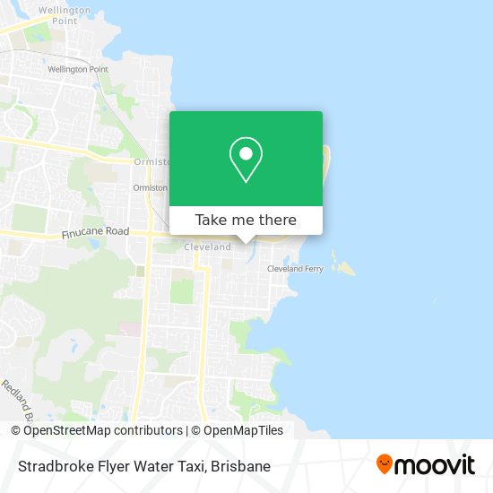 Stradbroke Flyer Water Taxi map