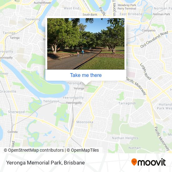 Yeronga Memorial Park map