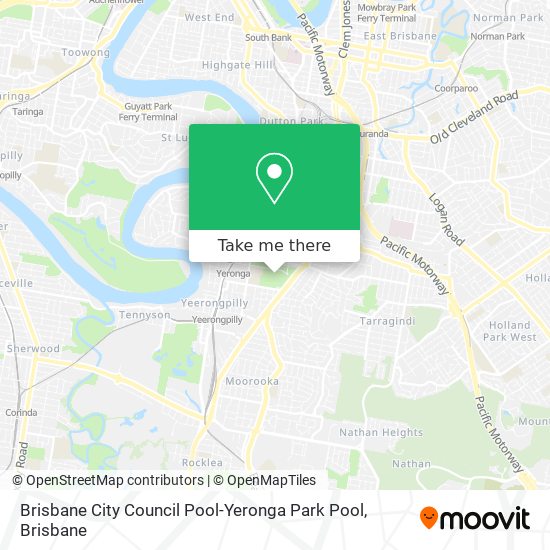 Brisbane City Council Pool-Yeronga Park Pool map