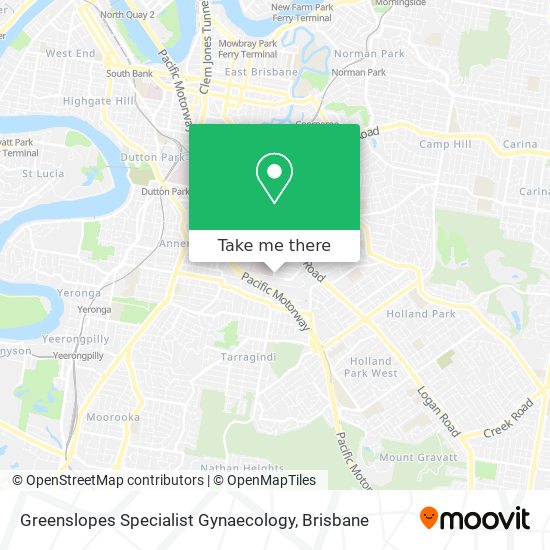 Greenslopes Specialist Gynaecology map