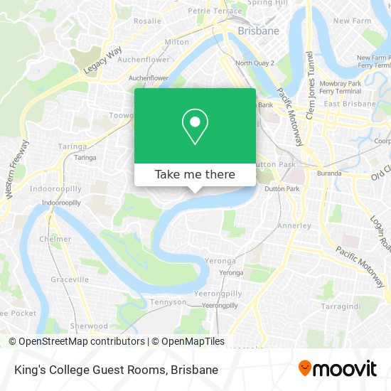 King's College Guest Rooms map
