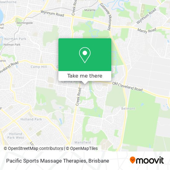 Pacific Sports Massage Therapies map