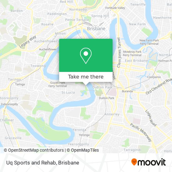 Uq Sports and Rehab map