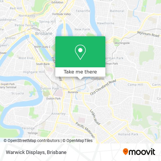 Warwick Displays map
