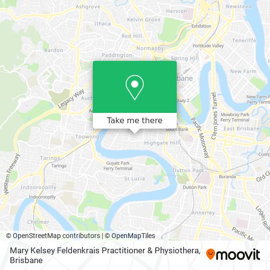 Mary Kelsey Feldenkrais Practitioner & Physiothera map