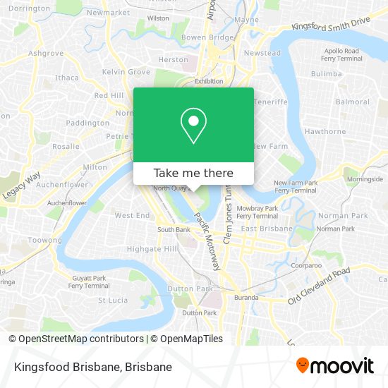 Kingsfood Brisbane map