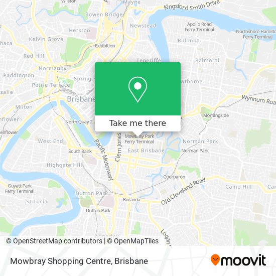 Mapa Mowbray Shopping Centre