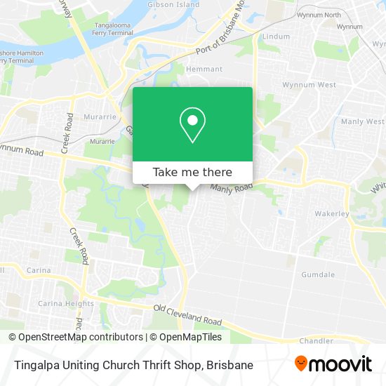 Mapa Tingalpa Uniting Church Thrift Shop