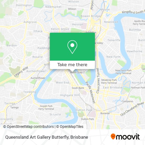 Queensland Art Gallery Butterfly map