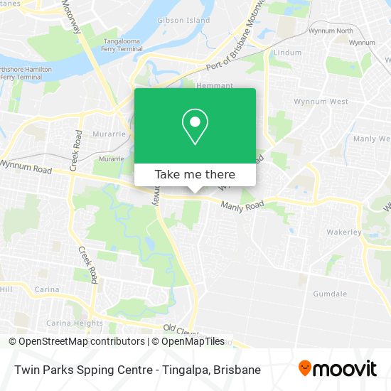 Twin Parks Spping Centre - Tingalpa map