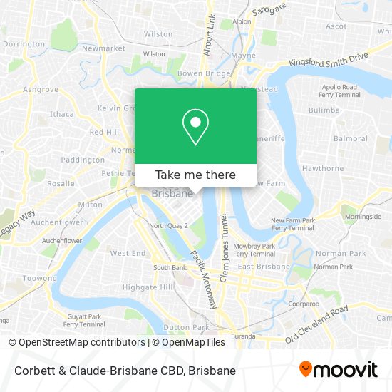 Corbett & Claude-Brisbane CBD map