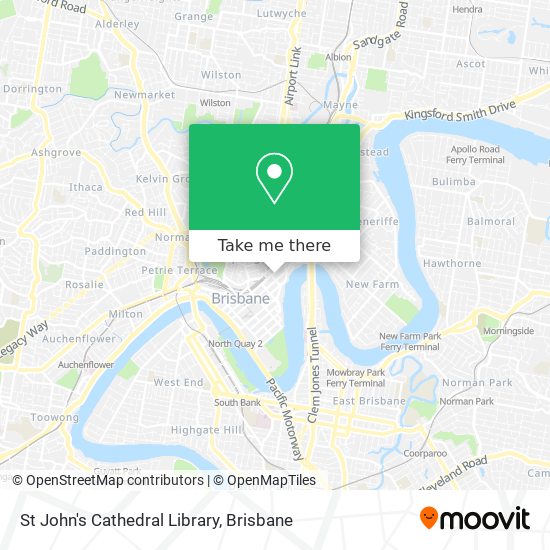 St John's Cathedral Library map