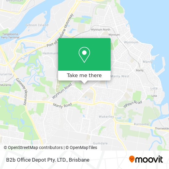 How to get to B2b Office Depot Pty. LTD. in Tingalpa by Bus or Train?