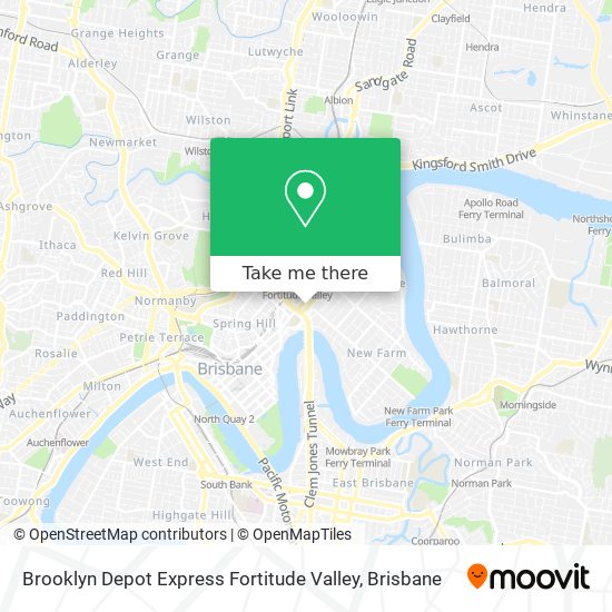 Brooklyn Depot Express Fortitude Valley map