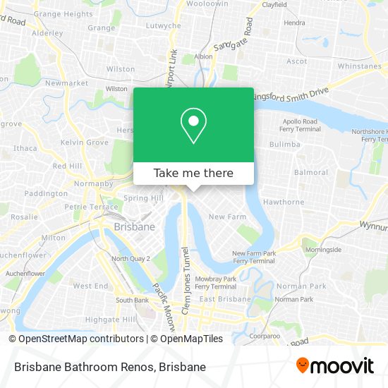 Brisbane Bathroom Renos map