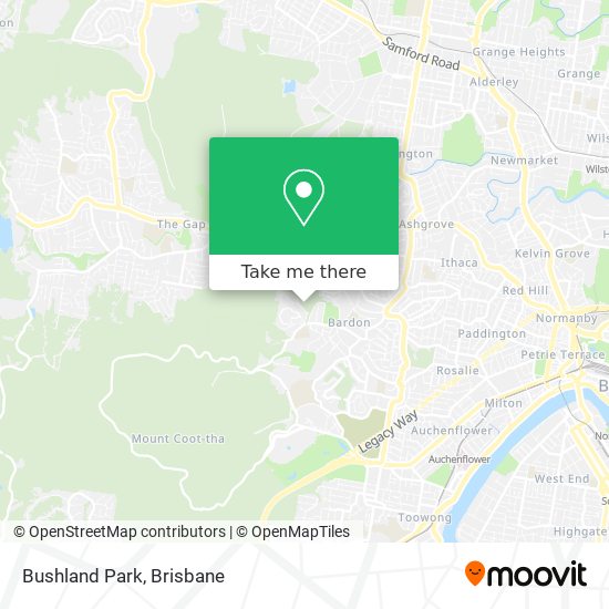 Bushland Park map