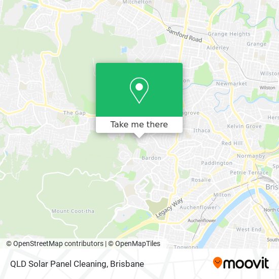 QLD Solar Panel Cleaning map