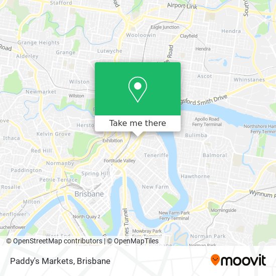 Paddy's Markets map