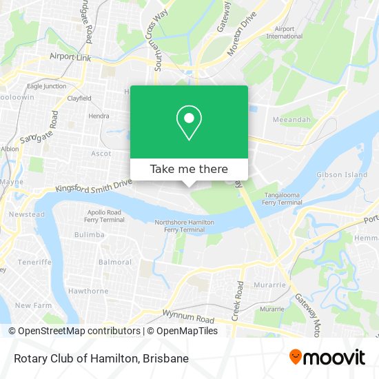 How to get to Rotary Club of Hamilton in Eagle Farm by Bus, Train or Ferry?