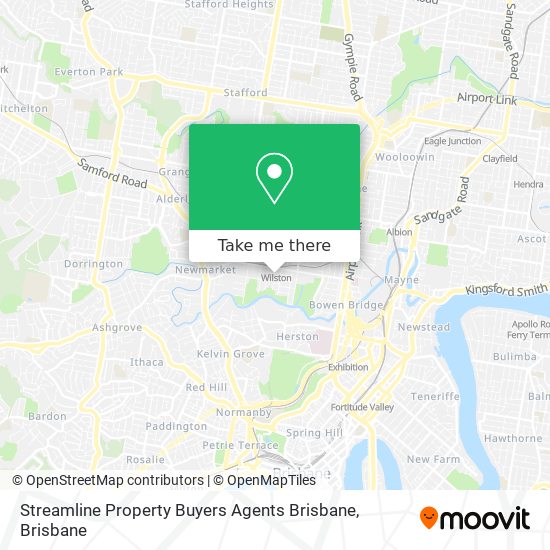Streamline Property Buyers Agents Brisbane map