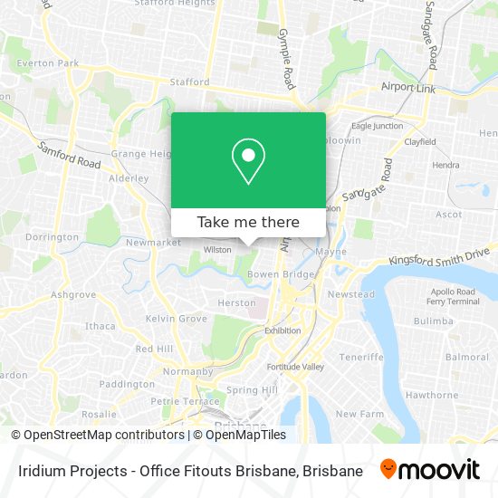 Iridium Projects - Office Fitouts Brisbane map
