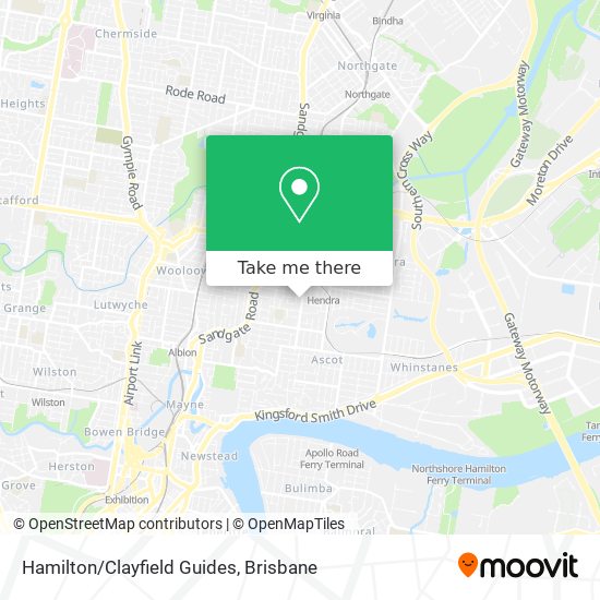 Hamilton/Clayfield Guides map