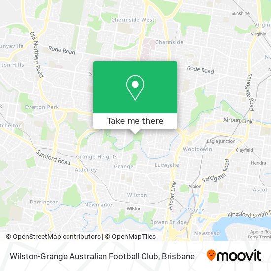 Wilston-Grange Australian Football Club map