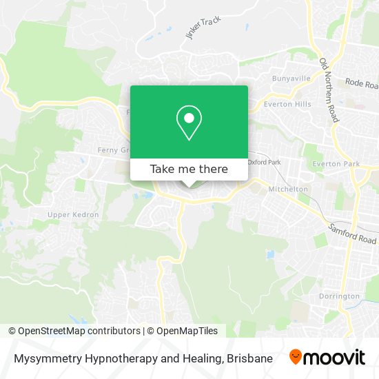 Mysymmetry Hypnotherapy and Healing map