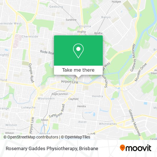 Rosemary Gaddes Physiotherapy map