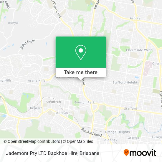 Jademont Pty LTD Backhoe Hire map