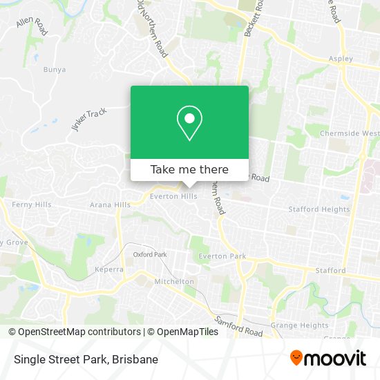 Single Street Park map