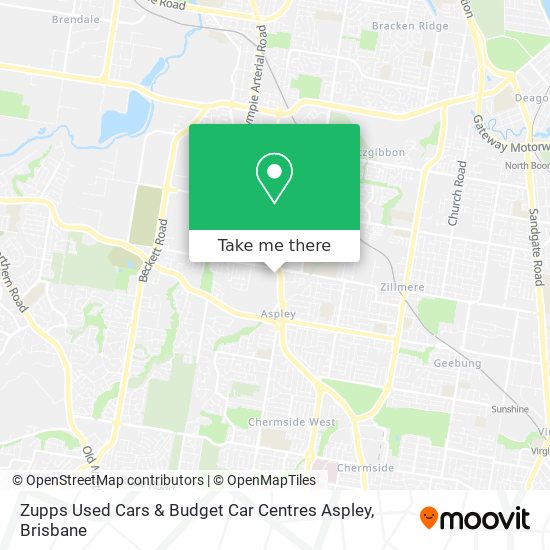 Zupps Used Cars & Budget Car Centres Aspley map